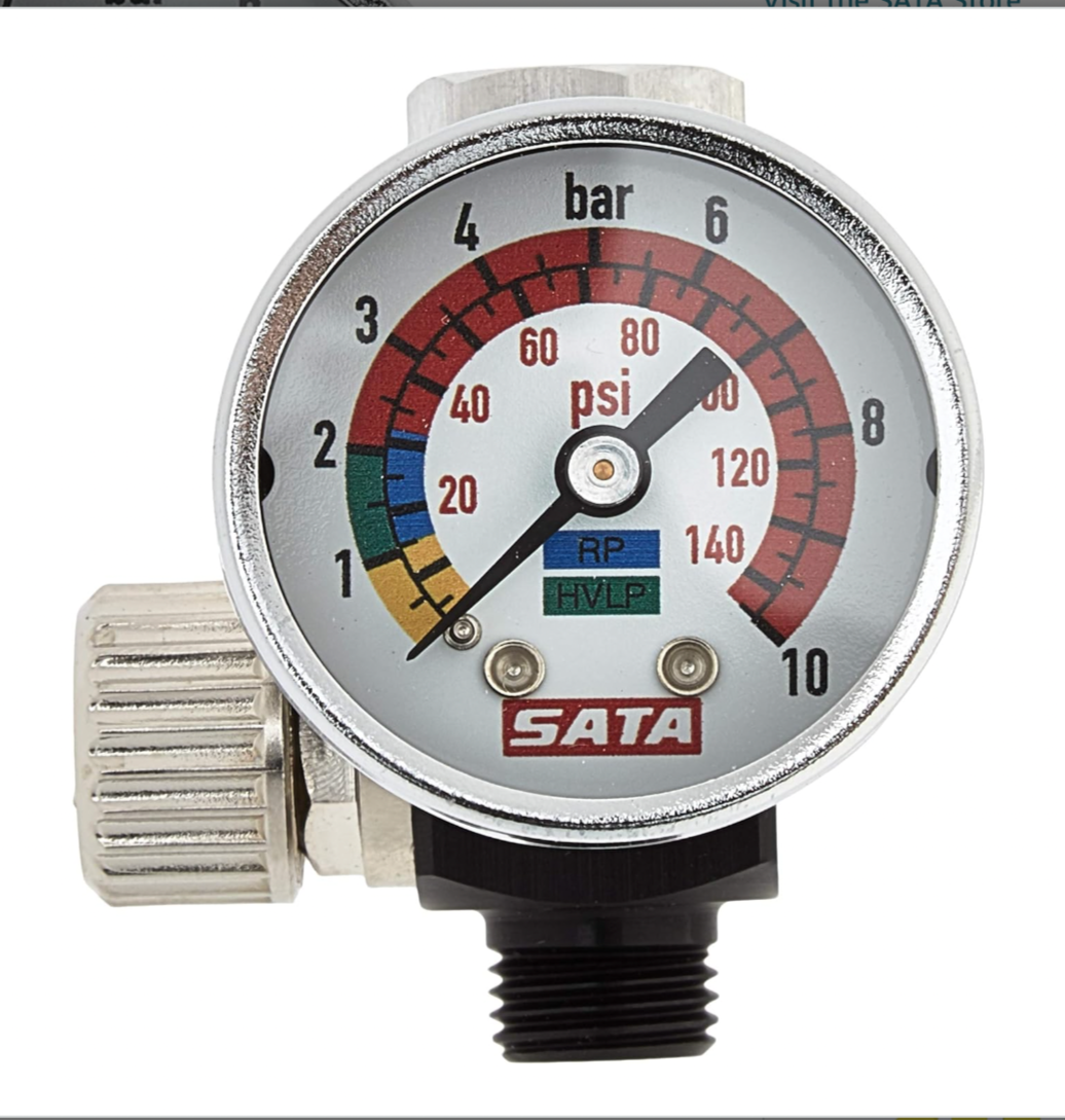 Pressure Regulator with Gauge HVLP