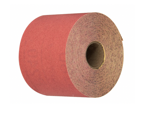 3M Red Abrasive Sheet Roll, P220 Grit, 2-3/4 in x 25 yd