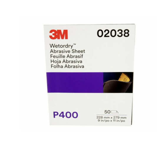 02038 Wetordry Abrasive Sheet, P400