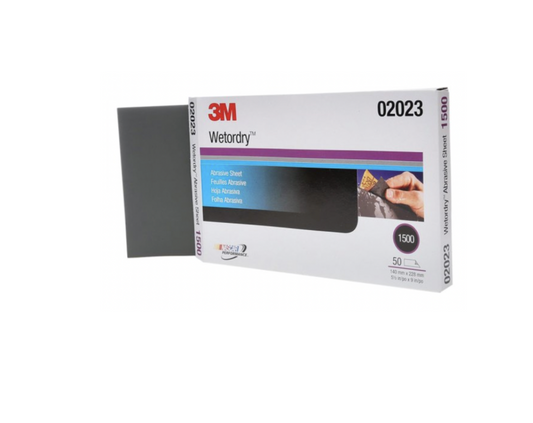 02023 Wetordry Waterproof Sanding Sheet, 1500 Grit