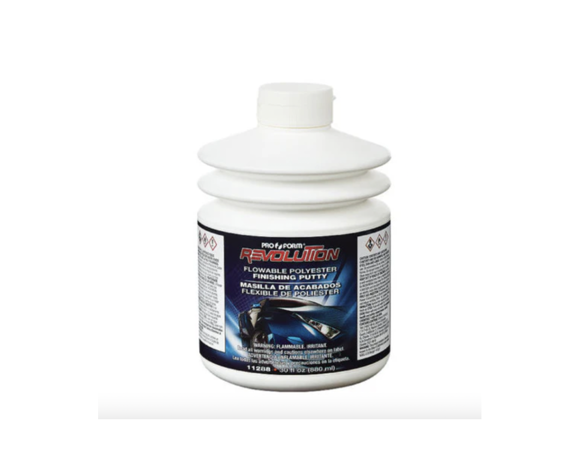 Revolution Flowable Polyester Finishing Putty, 30 oz