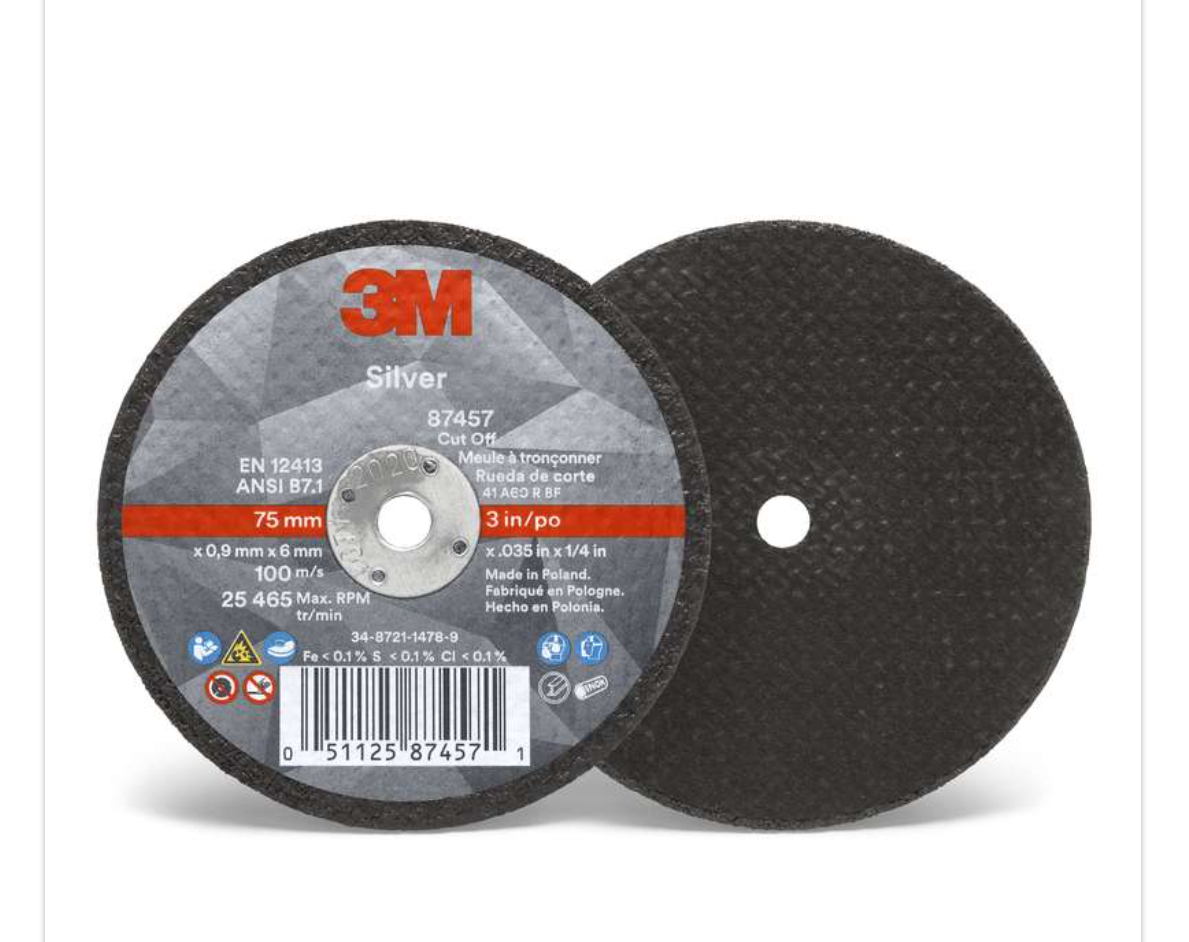 Cut-Off Wheel Aluminum Oxide Abrasive, 3 in